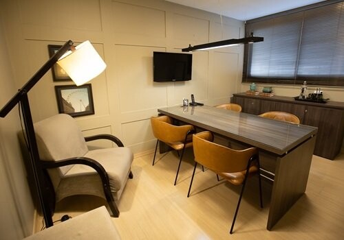 Sala para coaching e terapia